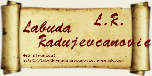 Labuda Radujevčanović vizit kartica
